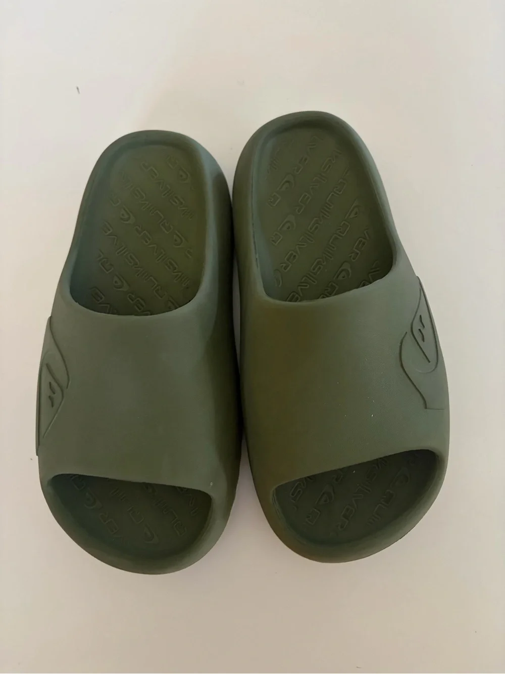 Quiksilver Kids Olive Green Slide Sandals